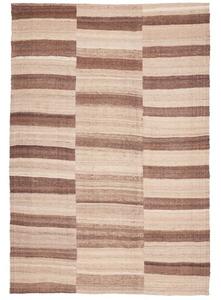 Tappeto Kilim Vintage Geometrico Marrone Beige 200x300 Cm