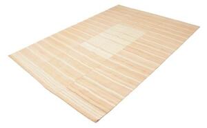 Tappeto Kilim Moderno Geometrico Beige Avorio 159x229 Cm