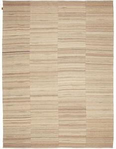 Tappeto Kilim Moderno Geometrico Beige Tortora 225x305 Cm