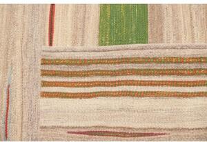 Tappeto Kilim Moderno Patchwork Beige Multicolore 207x324 Cm