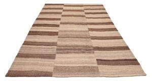 Tappeto Kilim Vintage Geometrico Marrone Beige 200x300 Cm