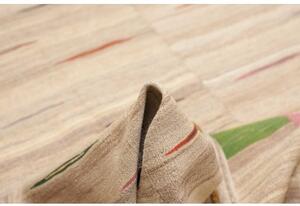 Tappeto Kilim Moderno Patchwork Beige Multicolore 207x324 Cm