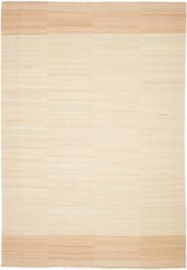 Tappeto Kilim Moderno Geometrico Avorio Sabbia 223x325 Cm