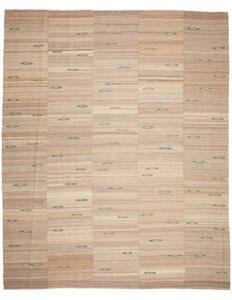 Tappeto Kilim Moderno Geometrico Tortora Beige 277x337 Cm