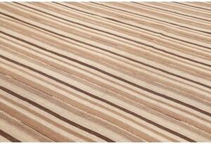Tappeto Kilim Vintage Geometrico Beige Marrone Quadrato 308x331 Cm