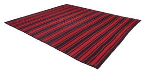 Tappeto Kilim Vintage Geometrico Rosso Blu Scuro 276x292 Cm