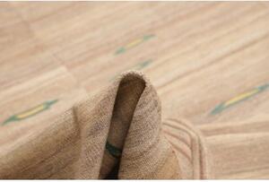 Tappeto Kilim Moderno Geometrico Tortora Beige 277x337 Cm