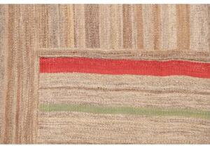 Tappeto Kilim Moderno Geometrico Becciolino Marrone 227x290 Cm