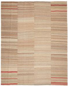 Tappeto Kilim Moderno Geometrico Becciolino Marrone 227x290 Cm