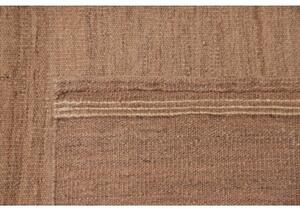 Tappeto Kilim Moderno Tinta Unita Beige Tortora 171x237 Cm