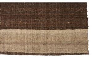 Tappeto Kilim Moderno Geometrico Marrone Beige 207x316 Cm