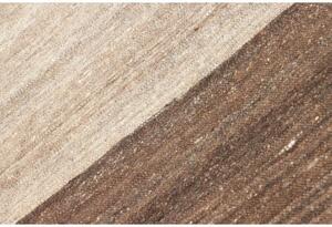 Tappeto Kilim Moderno Geometrico Beige Marrone Corsia 63x1690 Cm