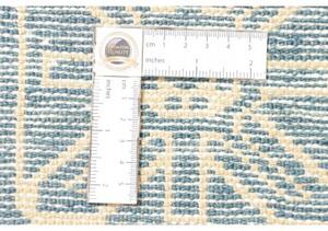 Tappeto Gabbeh Fine Geometrico Blu Beige 200x271 Cm