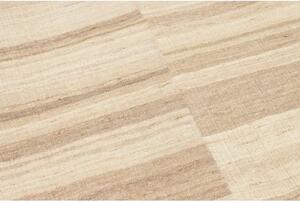 Tappeto Kilim Moderno Geometrico Beige Avorio 196x303 Cm
