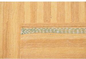 Tappeto Kilim Moderno Geometrico Beige Azzurro 177x239 Cm