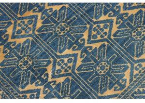 Tappeto Gabbeh Fine Geometrico Blu Beige 200x271 Cm