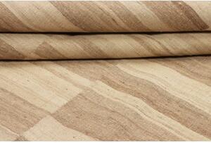 Tappeto Kilim Moderno Geometrico Beige Avorio 196x303 Cm