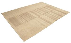 Tappeto Kilim Moderno Geometrico Beige Tortora 200x266 Cm