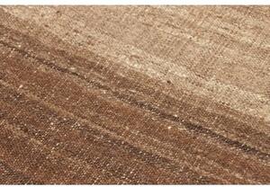 Tappeto Kilim Moderno Geometrico Marrone Beige 207x316 Cm