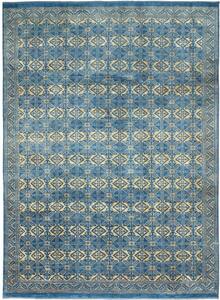 Tappeto Gabbeh Fine Geometrico Blu Beige 200x271 Cm