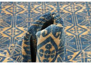 Tappeto Gabbeh Fine Geometrico Blu Beige 200x271 Cm