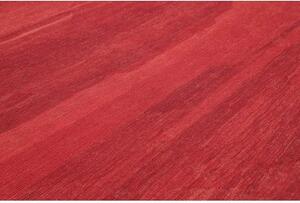 Tappeto Kilim Moderno Geometrico Rosso Bordeaux 389x448 Cm