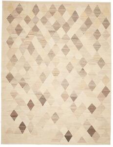 Tappeto Kilim Moderno Geometrico Beige Avorio 273x354 Cm