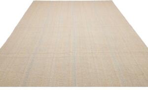 Tappeto Kilim Moderno Uni Geometrico Beige Azzurro Chiaro 267x383 Cm