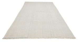 Tappeto Kilim Moderno Uni Geometrico Azzurro Avorio 214x331 Cm