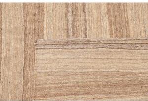 Tappeto Kilim Moderno Geometrico Beige Avorio 207x308 Cm