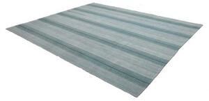Tappeto Kilim Moderno Geometrico Celeste Azzurro 255x302 Cm