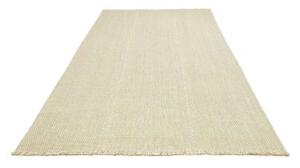 Tappeto Kilim Moderno Uni Tinta Unita Beige Avorio 201x312 Cm