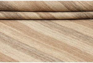 Tappeto Kilim Moderno Geometrico Beige Tortora 203x309 Cm