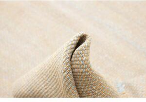 Tappeto Kilim Moderno Uni Geometrico Beige Azzurro Chiaro 267x383 Cm