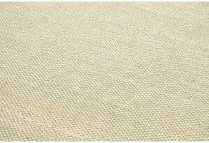 Tappeto Kilim Moderno Uni Tinta Unita Beige Avorio 201x312 Cm