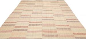 Tappeto Kilim Moderno Geometrico Avorio Rosa Antico 249x305 Cm