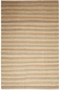 Tappeto Kilim Moderno Geometrico Beige Tortora 203x309 Cm