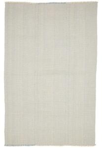 Tappeto Kilim Moderno Uni Geometrico Azzurro Avorio 214x331 Cm