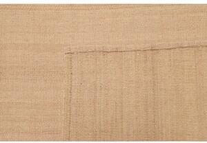 Tappeto Kilim Moderno Tinta Unita Beige Sabbia 253x355 Cm