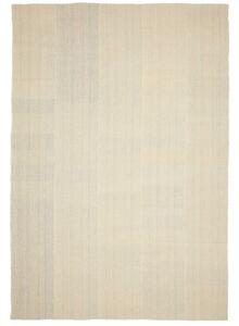 Tappeto Kilim Moderno Geometrico Beige Grigio 219x316 Cm