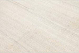 Tappeto Kilim Moderno Tinta Unita Avorio Grigio Chiaro 249x357 Cm