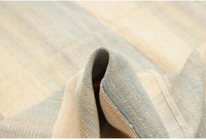 Tappeto Kilim Moderno Geometrico Beige Azzurro Chiaro 169x239 Cm