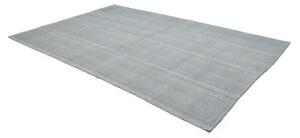 Tappeto Kilim Moderno Geometrico Celeste Avorio 203x302 Cm