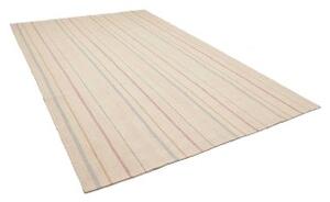 Tappeto Kilim Moderno Geometrico Avorio Multicolore 203x298 Cm