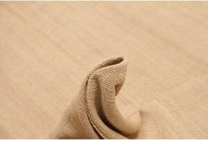 Tappeto Kilim Moderno Tinta Unita Beige Sabbia 253x355 Cm