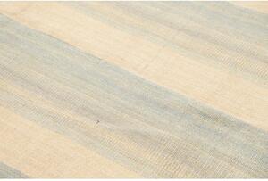 Tappeto Kilim Moderno Geometrico Beige Azzurro Chiaro 169x239 Cm