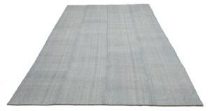 Tappeto Kilim Moderno Patchwork Celeste Avorio 190x306 Cm