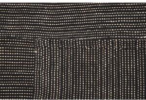 Tappeto Kilim Moderno Geometrico Nero Antracite 217x292 Cm