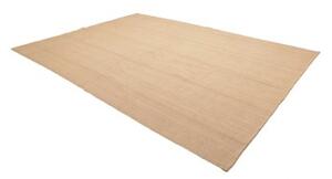 Tappeto Kilim Moderno Tinta Unita Beige Sabbia 253x355 Cm