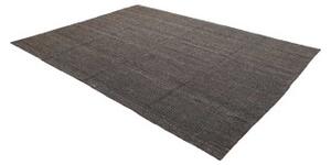 Tappeto Kilim Moderno Geometrico Nero Antracite 217x292 Cm